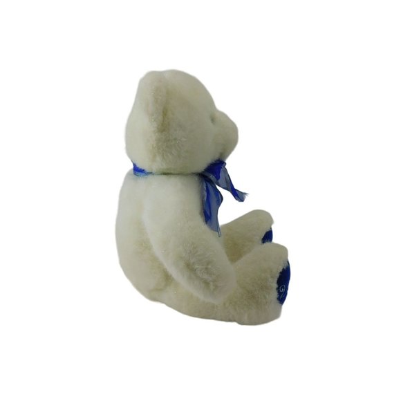 Vintage Build A Bear Blue/White/Sparkle 2000 Millennium Cub Limited Edition 11" - Picture 3 of 8